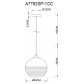 Подвесной светильник Arte Lamp Wave A7762SP-1CC