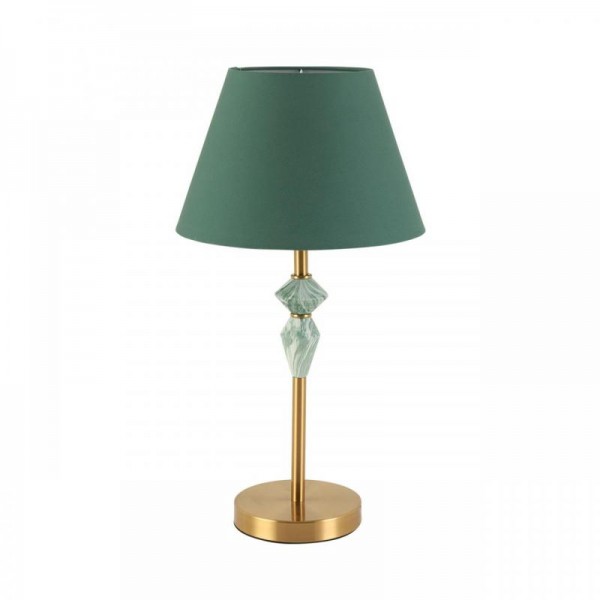 8275/1T CLASSI латунь/зеленый, металл/керамика/ткань Настольная лампа Е14 1*40W 220V VERMONT