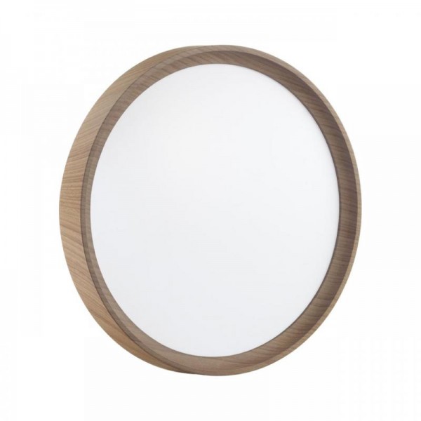 7603/CLN PALE SN 175 Светильник пластик/белый/светл.коричневый под дер. LED 36Вт 4000К D330 IP43 WOODI