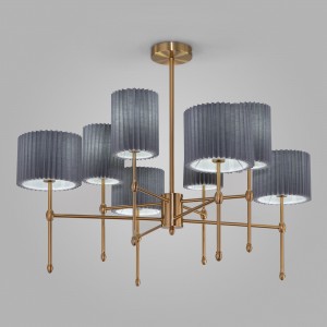 Потолочный светильник с тканевыми абажурами Smart 60162/8 латунь Smart