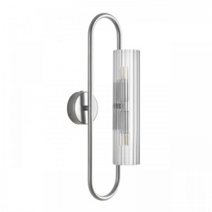 8258/2W SUSPENTIONI LN26 серебро/прозрачный, металл/стекло Бра G9 2*20W 220V TORONTO