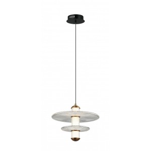8438MDM-2S BK+GD BLACK+CLEAR (1) Люстра NW