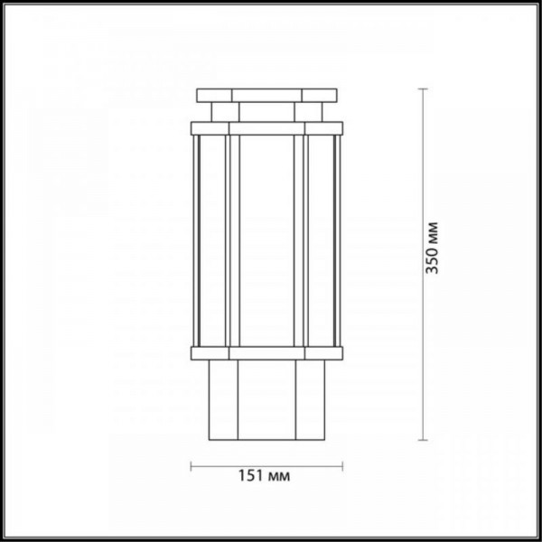 Уличный светильник Odeon Light Nature Gino 4048/1B