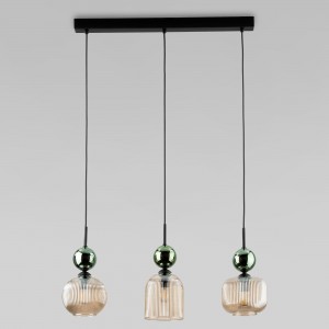 Подвесной светильник со стеклянными плафонами 11147 Sophia Green Cognac