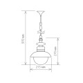 Уличный подвесной cветильник Elektrostandard Talli H GL 3002H брауни a038482