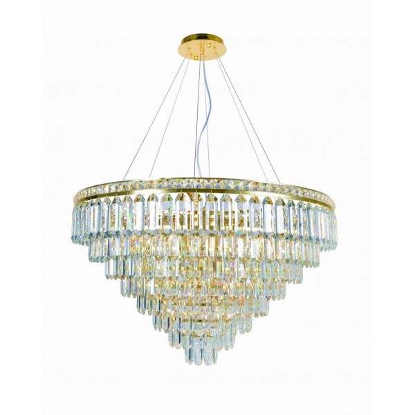 2796E/18A GOLD+CLEAR (1) Люстра (в 2-х коробках) NW