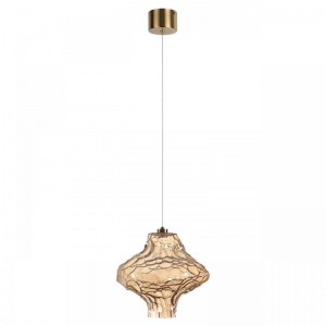 5108/3LA L-VISION  ODL26 антич.бронза/янтарный металл/стекло Подвес LED x 3W 4000K ORDI