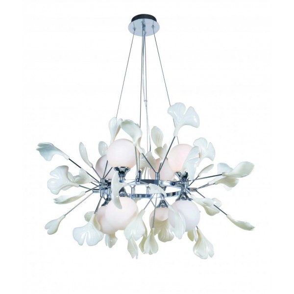 5747R/8 CHROME+WHITE (1) Люстра NW