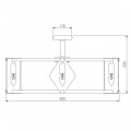 Потолочная люстра Eurosvet Aragon 60126/8 черный Smart