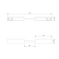 Гибкий коннектор никель Elektrostandard 85007/00_система Лайн a072714