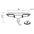 Встраиваемый светильник Arte Lamp A6664PL-1BK