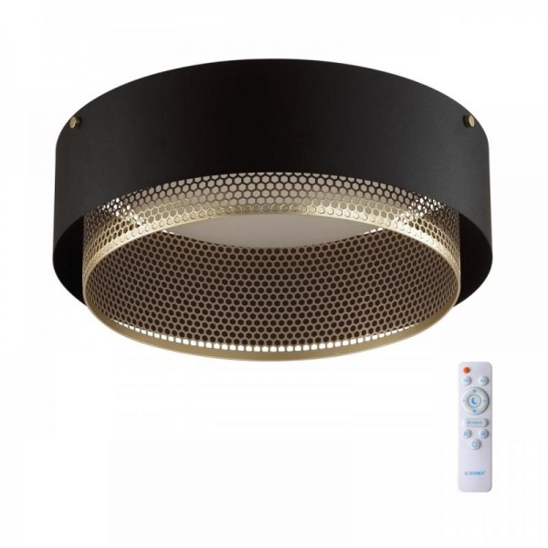 7692/48L AVRA LED SN 053 Светильник металл/акрил/белый/черный/шампань LED 48Вт 3000-6000K D410 IP20 пульт ДУ ANTEY