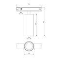 Трековый светильник 10W 4000K никель Elektrostandard 85525/01_система Лайн a072699