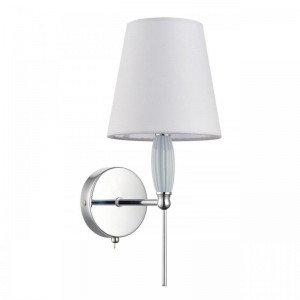 8279/1W CLASSI хром/серый, металл/керамика/текстиль Бра Е14 1*40W 220V KARMEN