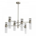 8277/6 MODERNI сатин никель/прозрачный, металл/стекло Люстра Е14 6*40W 220V DENVER