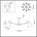 Потолочная люстра Lumion Comfi Wilma 4535/8C