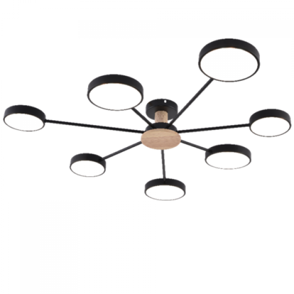 Светильник Mirastyle MH-3286/7 BK+WOOD