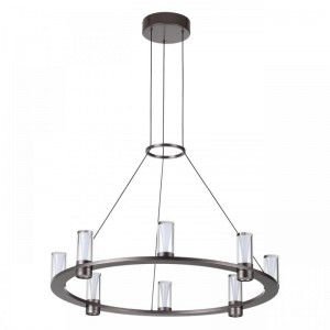 7143/55L HIGHTECH ODL26 Подвесной светильник  черный gun powder/акрилл/металл IP20 LED 45W 4260Лм 3000K 180° 220V DEFANCE