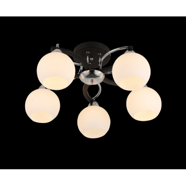 60208/5 CHROME+BLACK (2) Люстра (RL)