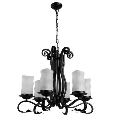 Подвесная люстра Arte Lamp Scroll A7915LM-6BK