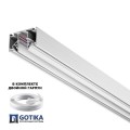 Шинопровод для монтажа в натяжной потолок (гарпунная система) Novotech Shino Flum 135355