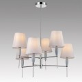 8279/6 CLASSI хром/серый, металл/керамика/текстиль Люстра Е14 6*40W 220V KARMEN