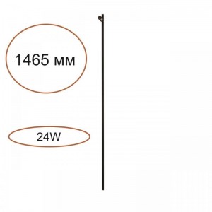 7155/150S HIGHTECH ODL26 Прямой элемент для инсталяции  черный/cиликон/металл IP20 LED 24W(21W+3W) 600Лм 3000K 120° 24V FINO