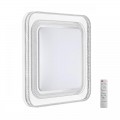 7685/EL MARON SN 181 Светильник пластик/серебристый LED 70Вт 3000-6000K 490х490 IP43 пульт ДУ SUZY SILVER