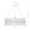 Подвесная люстра Eurosvet Lory 10116/8 золото/прозрачный хрусталь Strotskis