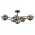 8060/6C COMFI LN24 черный/дымчатый металл/стекло Люстра потолочная E27 6*60W 220V CAMILIE