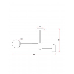 Потолочный светильник Freya FR5325CL-03BS