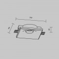 Встраиваемый светильник Technical DL006-GU10-RD-W