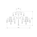 Подвесная люстра Eurosvet 10021/8 хром/прозрачный хрусталь Strotskis