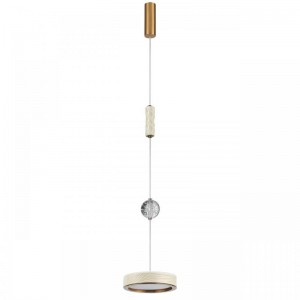 5450/32L L-VISION ODL_EX26 молочный/античная бронза/металл/керамика/хрусталь/акрил Подвес LED x 32W 2000К/3000K/4000K/переключ. RIVERA