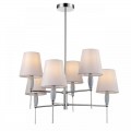 8279/6 CLASSI хром/серый, металл/керамика/текстиль Люстра Е14 6*40W 220V KARMEN
