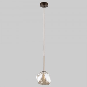 Подвесной светильник со стеклянным плафоном 11025 Lava Brown