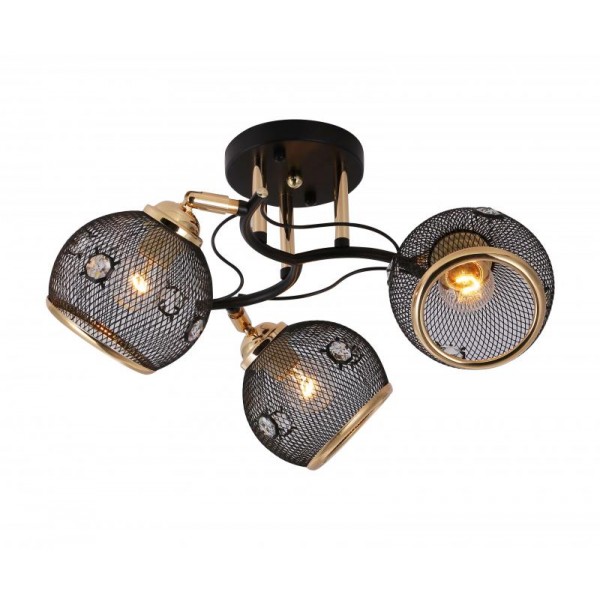 06444/3 BLACK+GOLD (4) Люстра (RL)