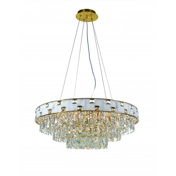 5776P/18A PLATING BRASS+CLEAR (1) Люстра (в 2-х коробках) NW #
