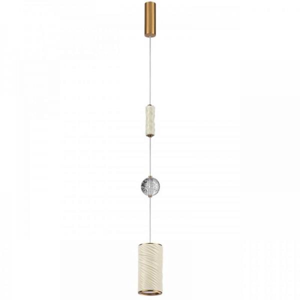 5450/18L L-VISION ODL_EX26 молочный/античная бронза/металл/керамика/хрусталь/акрил Подвес LED x 18W 2000К/3000K/4000K/переключ. RIVERA