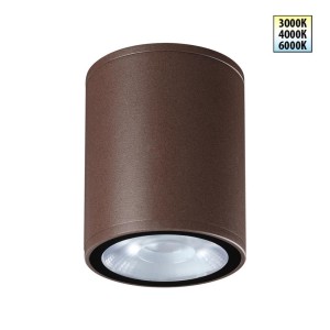 359536 STREET NT25 000 коричневый Светильник ландшафтный с переключ. цветовой температуры IP65 LED 10W 100-240V 3000К\4000К\6000К TUMBLER