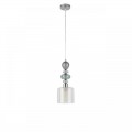 8292/1A MODERNI хром/белый/прозрачный, металл/стекло/хрусталь Подвес E27 1*60W 220V GANNA