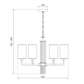 Подвесная люстра Eurosvet Soffio 60134/6 никель