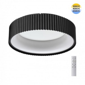 7712/56L AVRA LED SN 033 Светильник металл/акрил/белый/черный LED 56Вт 3000-6500К D460 IP20 пульт ДУ SHARMEL