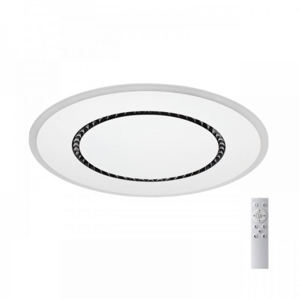 7663/44L MITRA LED SN 60 Светильник пластик/белый LED 44Вт 3000-4000-6000K D600 IP20 пульт ДУ COSMO