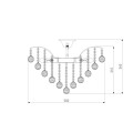 Потолочная люстра Eurosvet 3299/6 хром/прозрачный хрусталь Strotskis