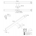 Подсветка для зеркал Arte Lamp Orizzone A2937AP-1BK