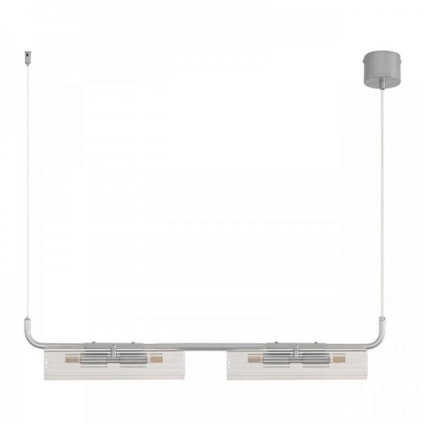 8258/4 SUSPENTIONI LN26 серебро/прозрачный, металл/стекло Подвес G9 4*20W 220V TORONTO