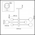 Подвесная люстра Lumion Moderni Estelle 5225/6C