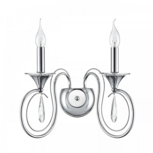 8032/2W CLASSI LN26 металл/хрусталь, хром/прозрачный Бра E14 2*40W 220V LAOKA