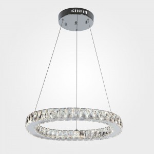 Светодиодная люстра с хрусталем 90023/1 хром